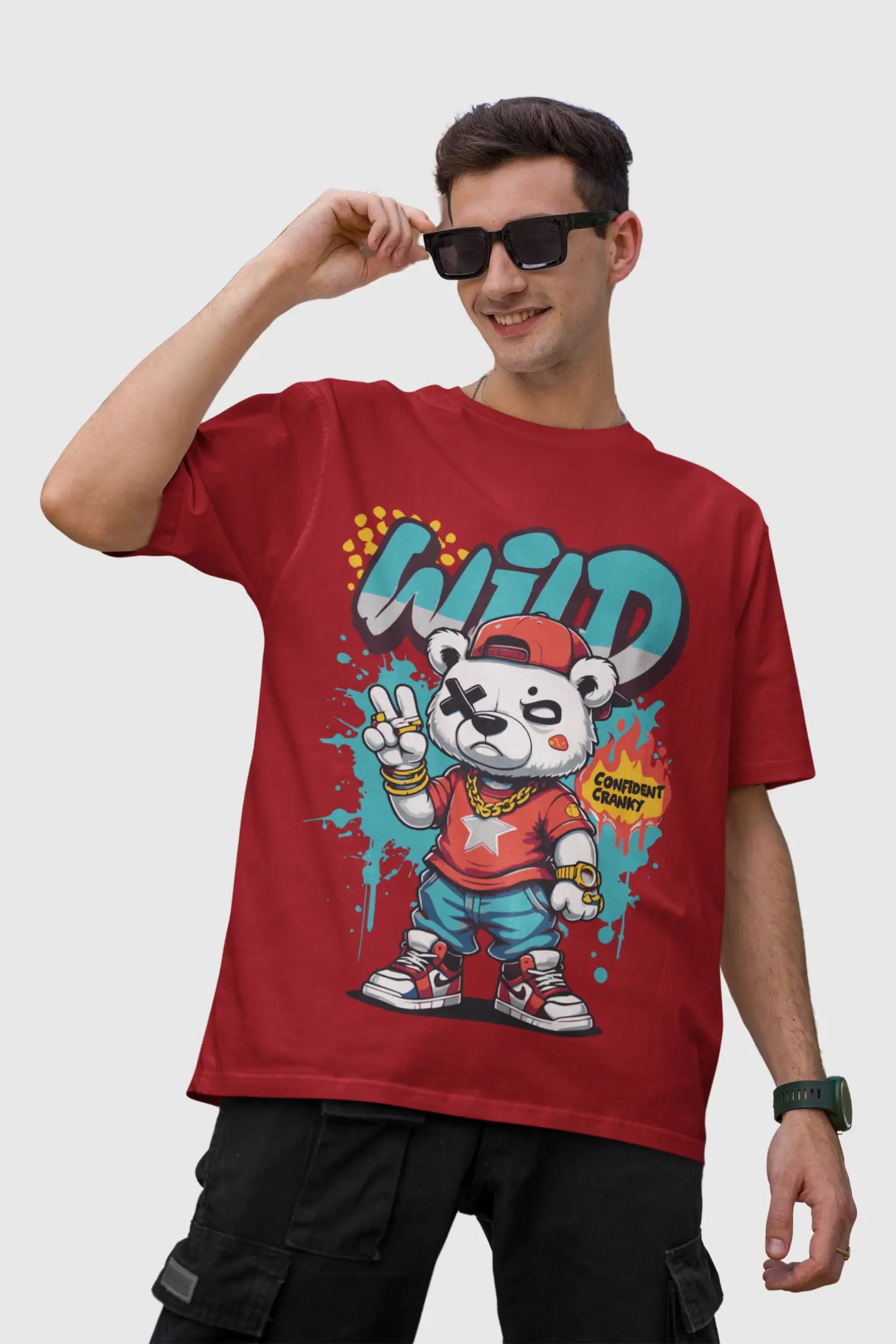 Wild Confidence - Oversized Men's Tshirt My Store