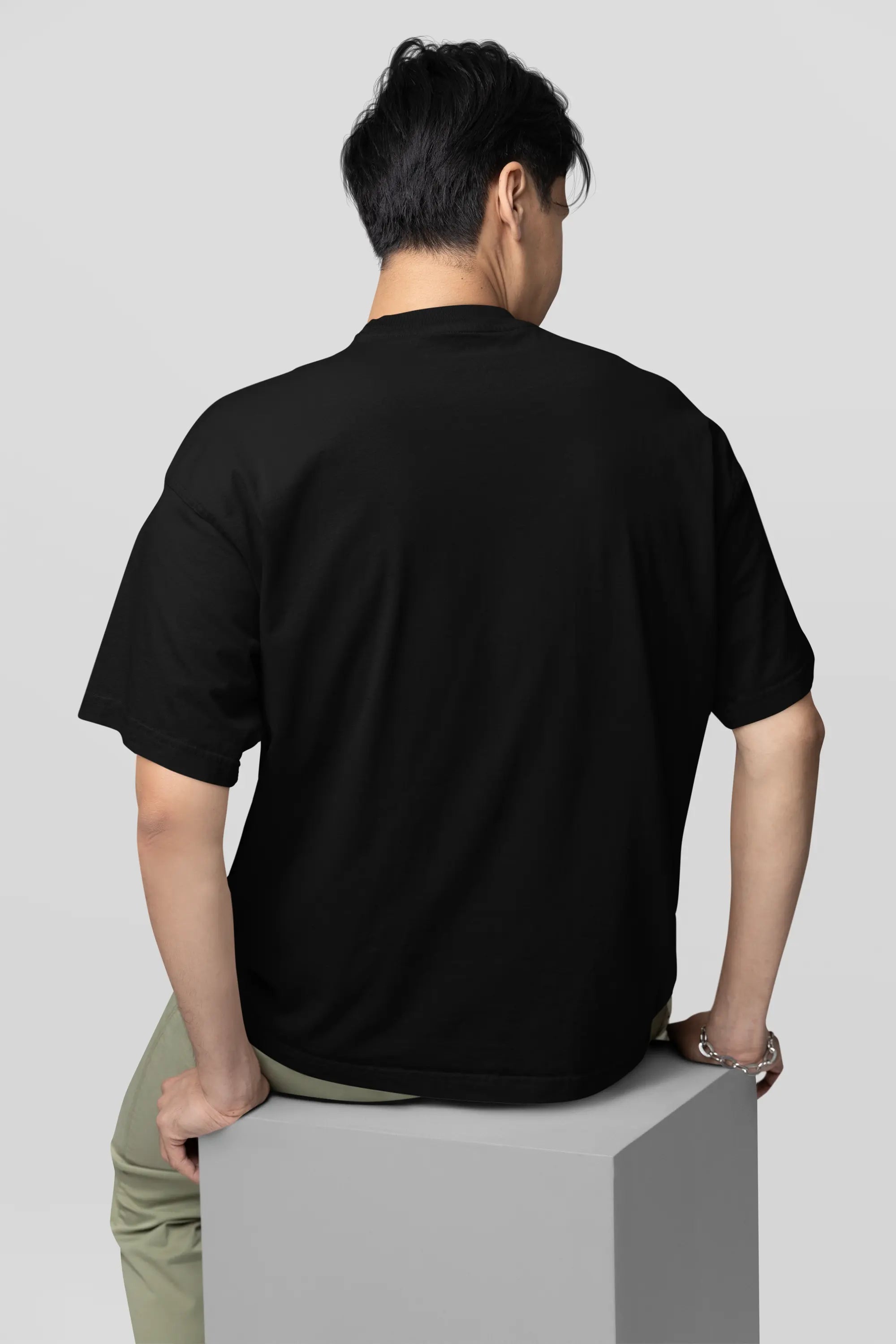 Basic Black Oversized T-Shirt For Men My Store