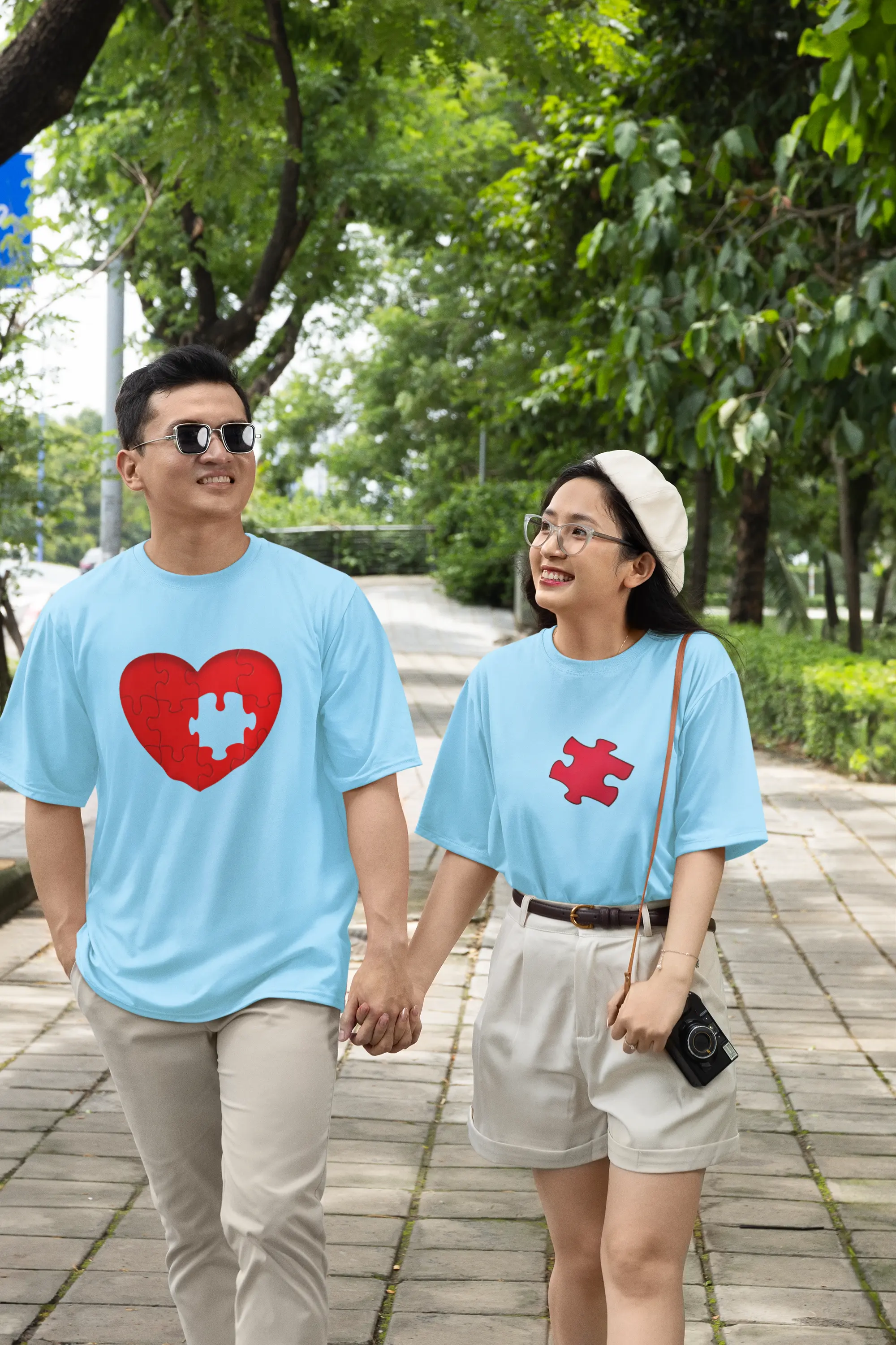 Piece of My Heart: Couple Oversized T-Shirt My Store