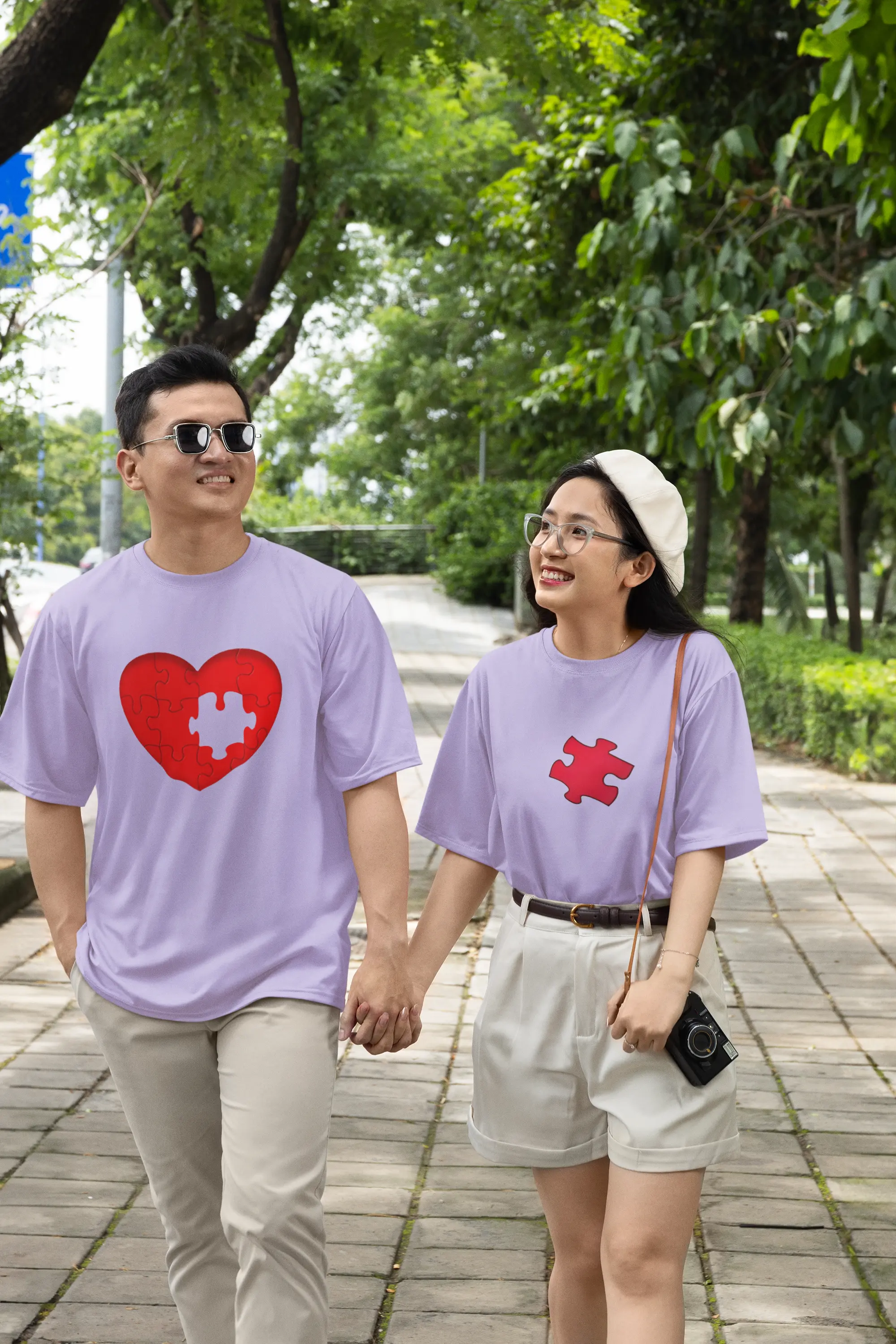 Piece of My Heart: Couple Oversized T-Shirt My Store