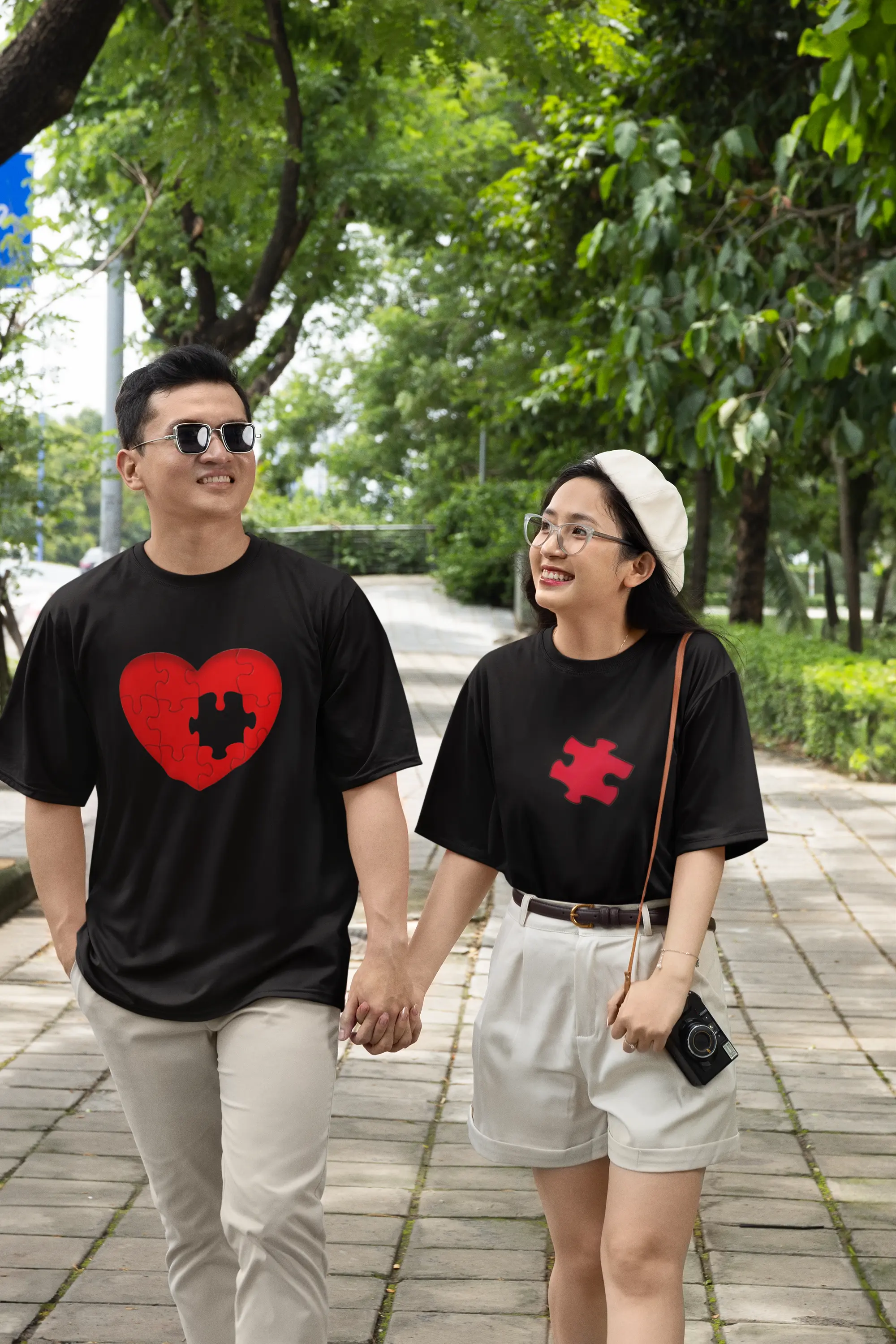 Piece of My Heart: Couple Oversized T-Shirt My Store