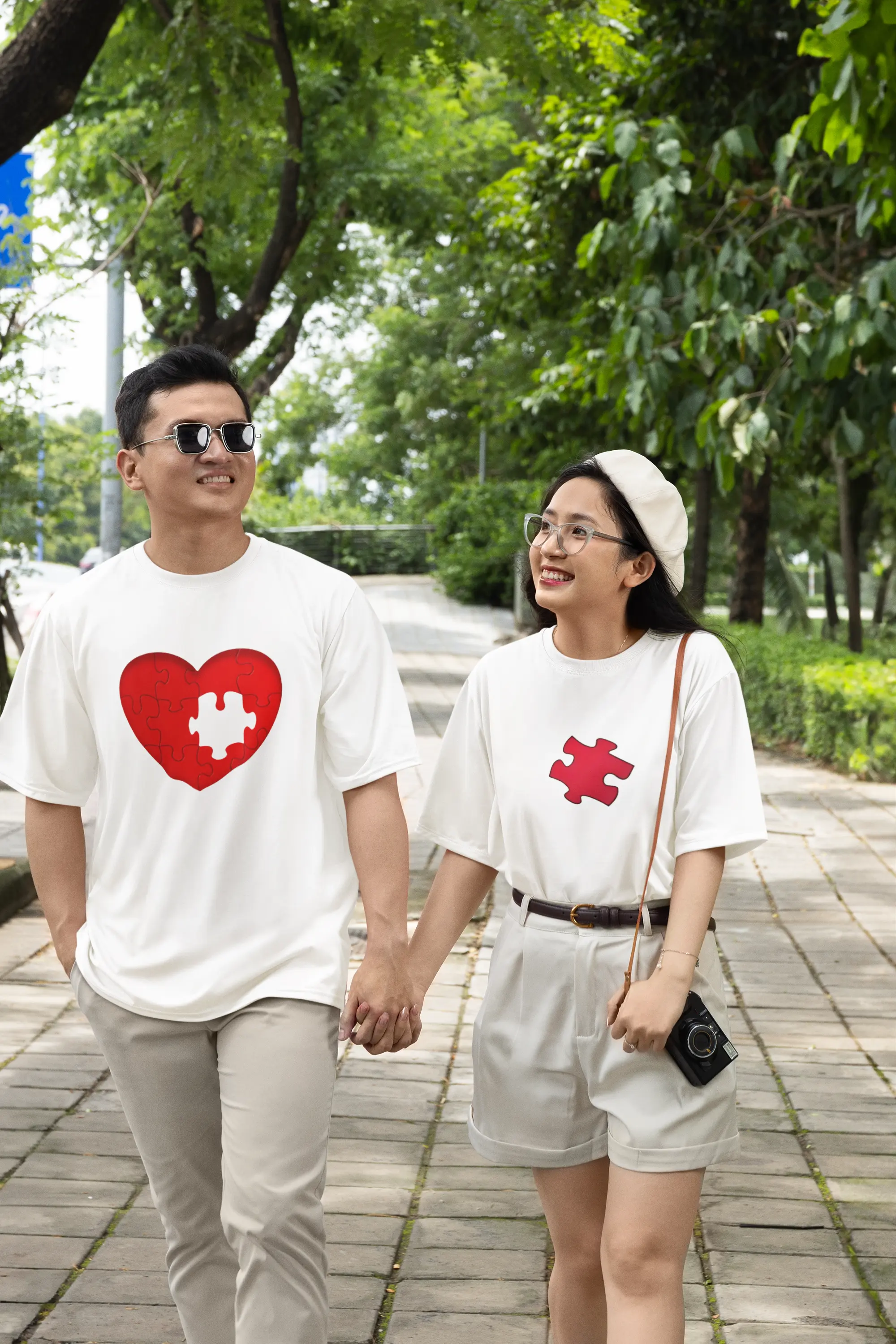 Piece of My Heart: Couple Oversized T-Shirt My Store