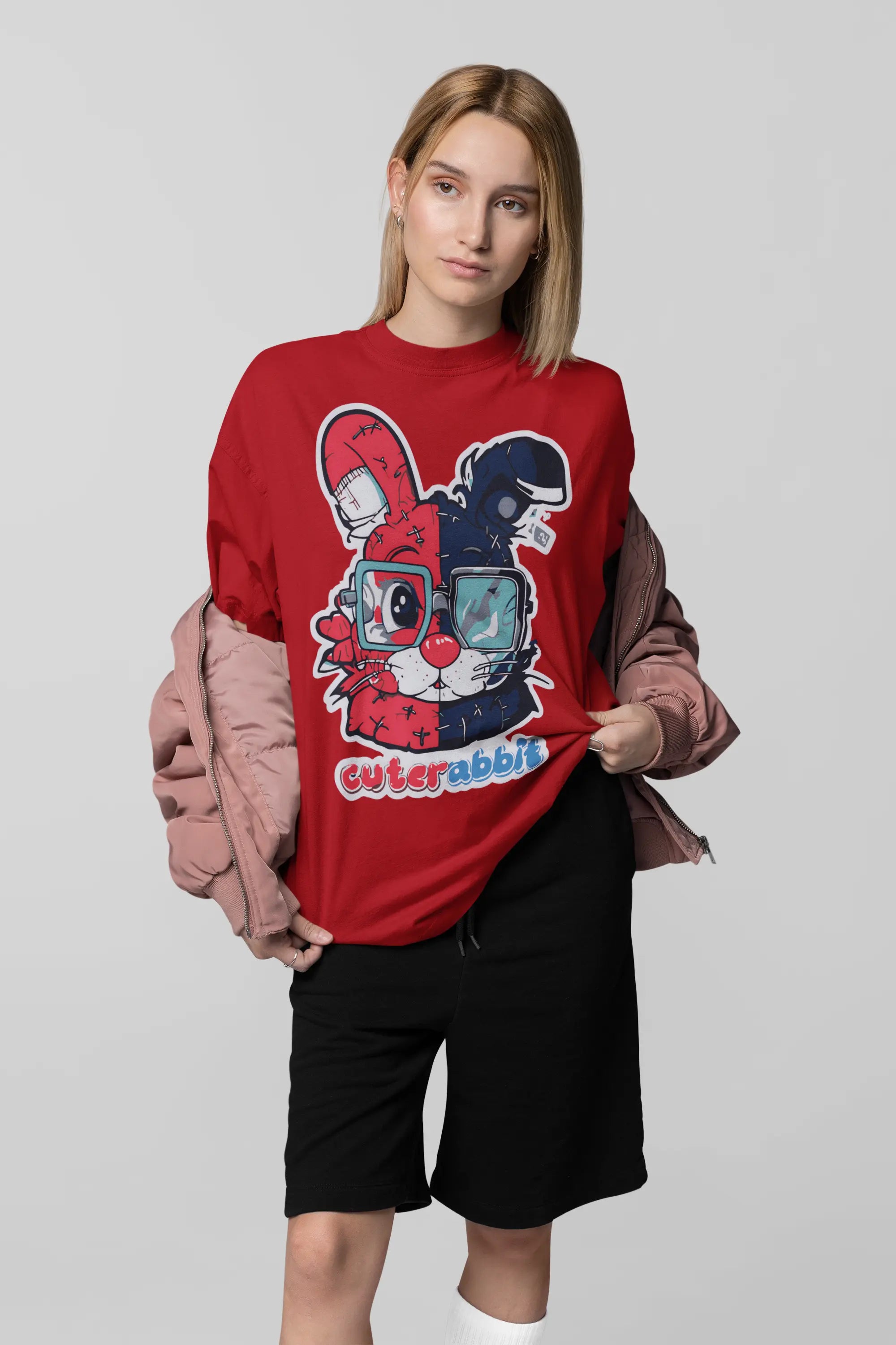 Cute Rabbit Oversize Women's Tshirt My Store