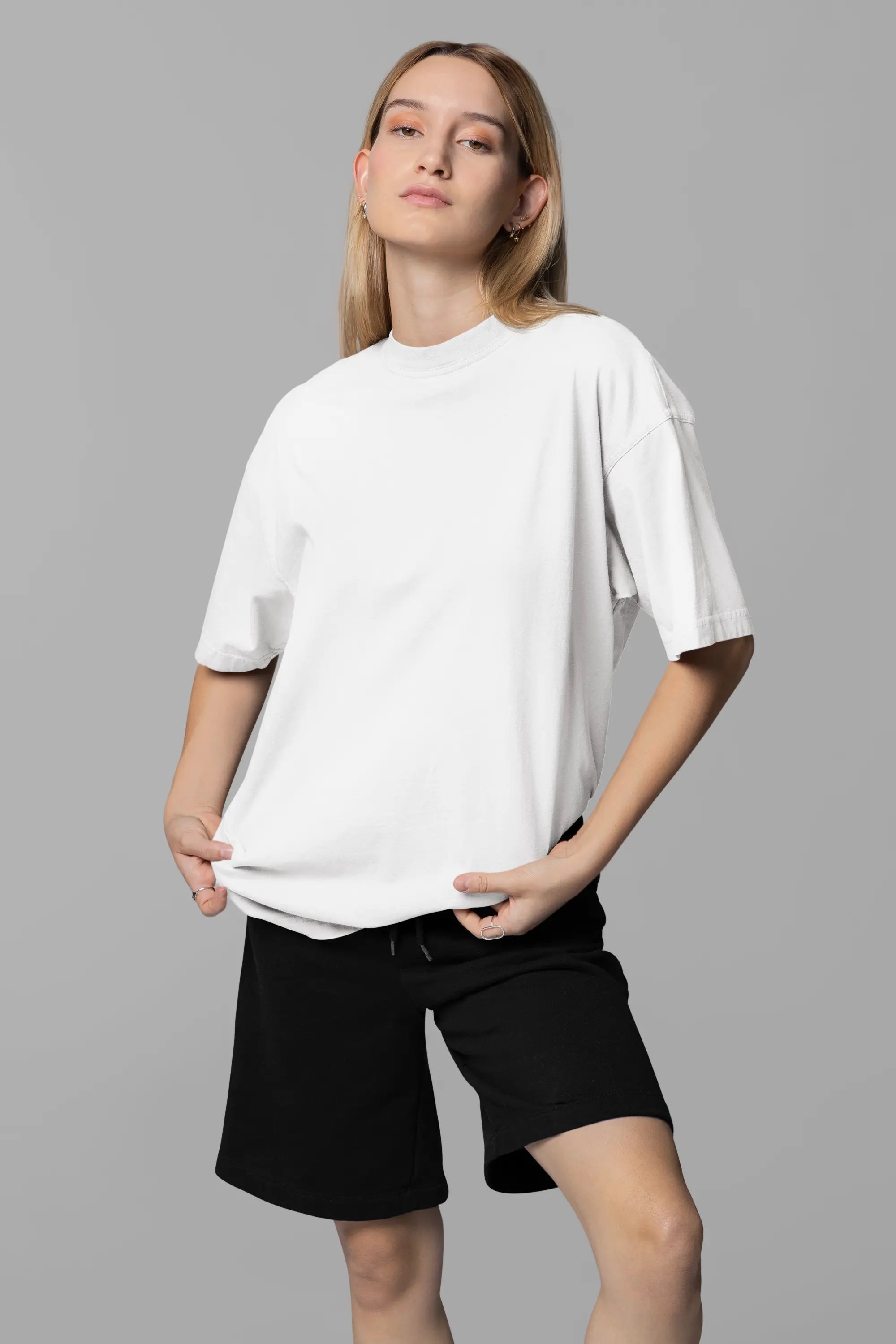 Basic White Oversized T-Shirt For Women My Store