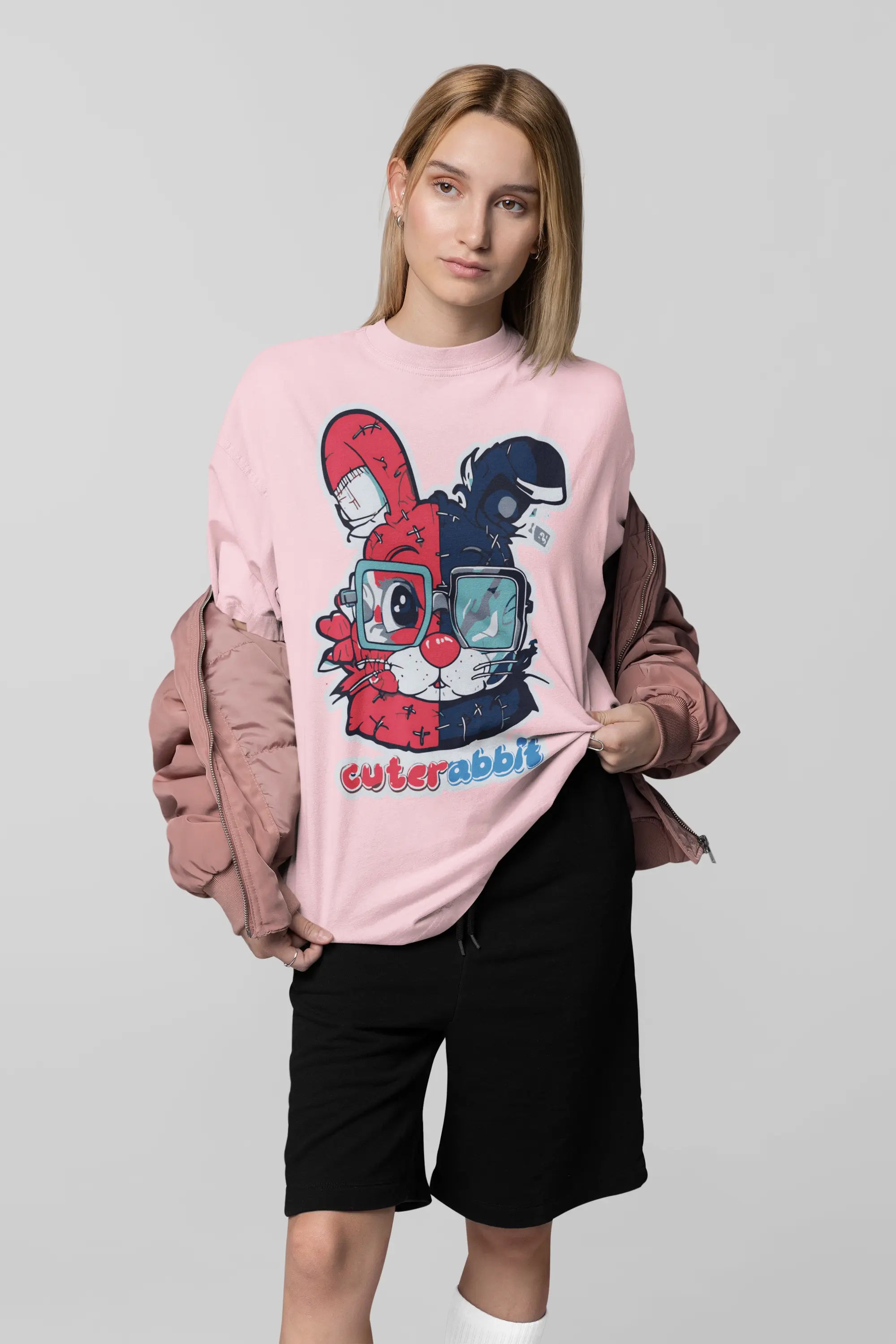 Cute Rabbit Oversize Women's Tshirt My Store