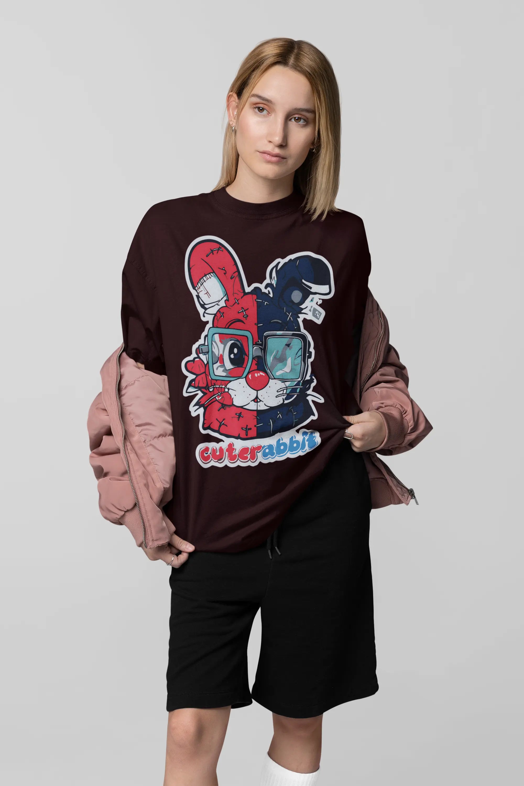 Cute Rabbit Oversize Women's Tshirt My Store