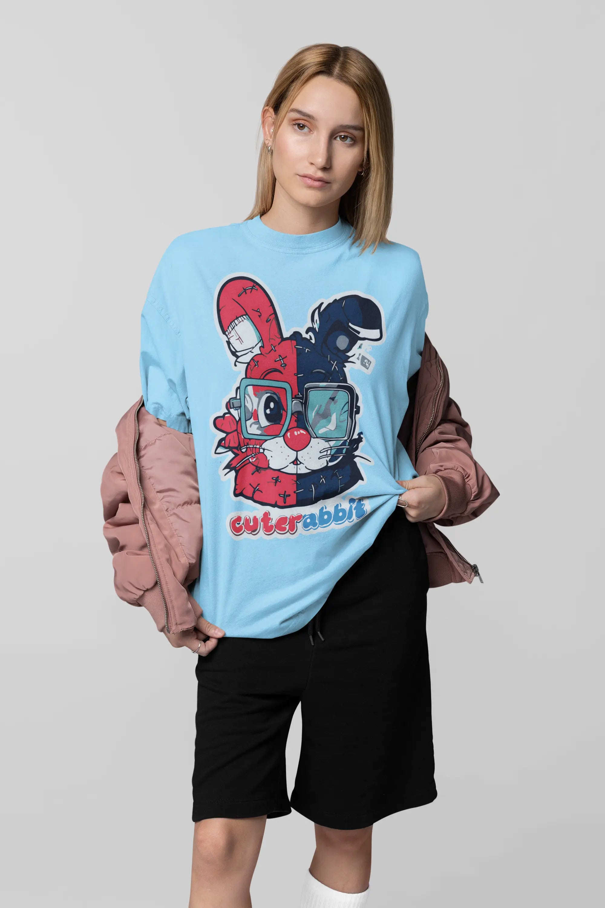 Cute Rabbit Oversize Women's Tshirt My Store