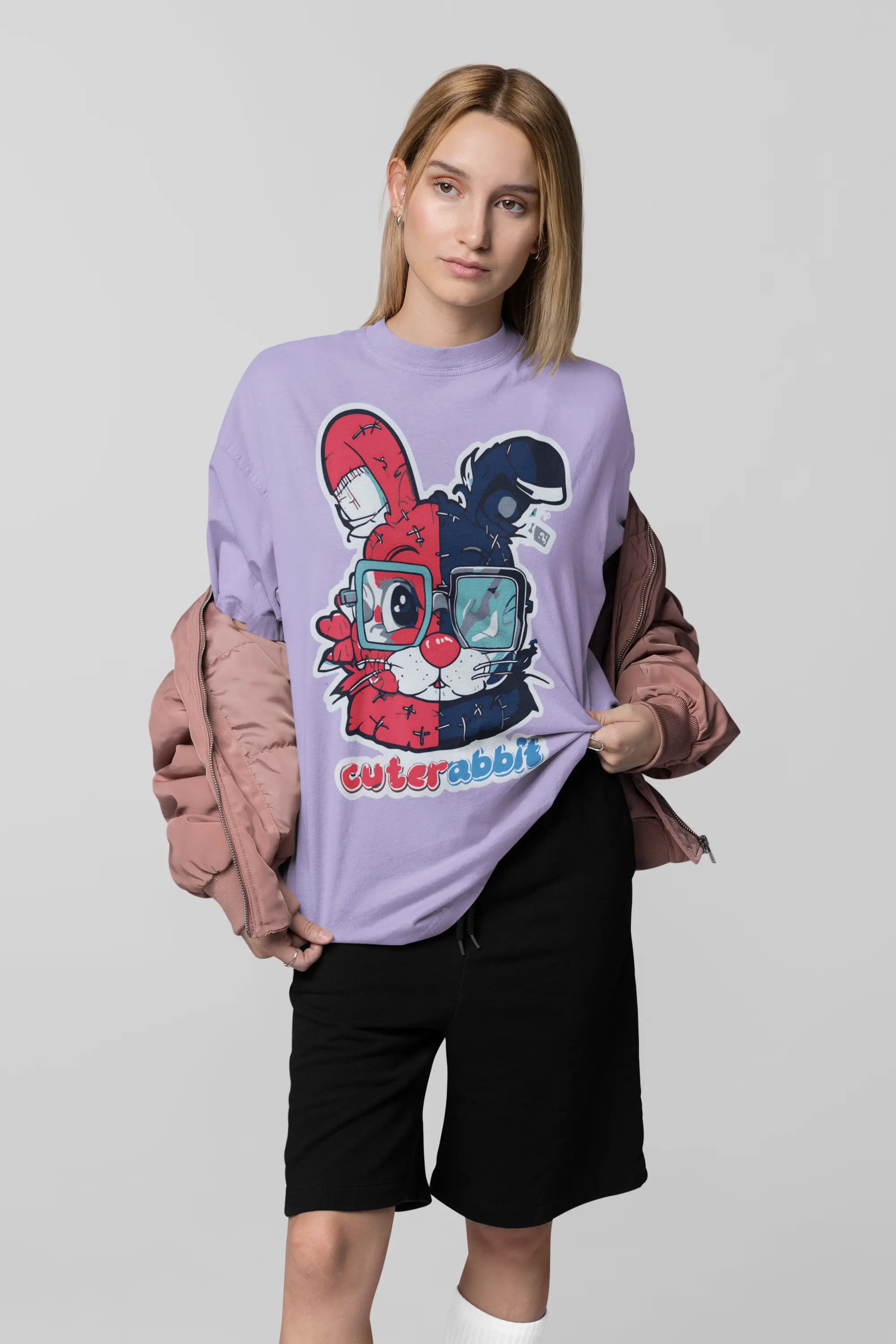 Cute Rabbit Oversize Women's Tshirt My Store