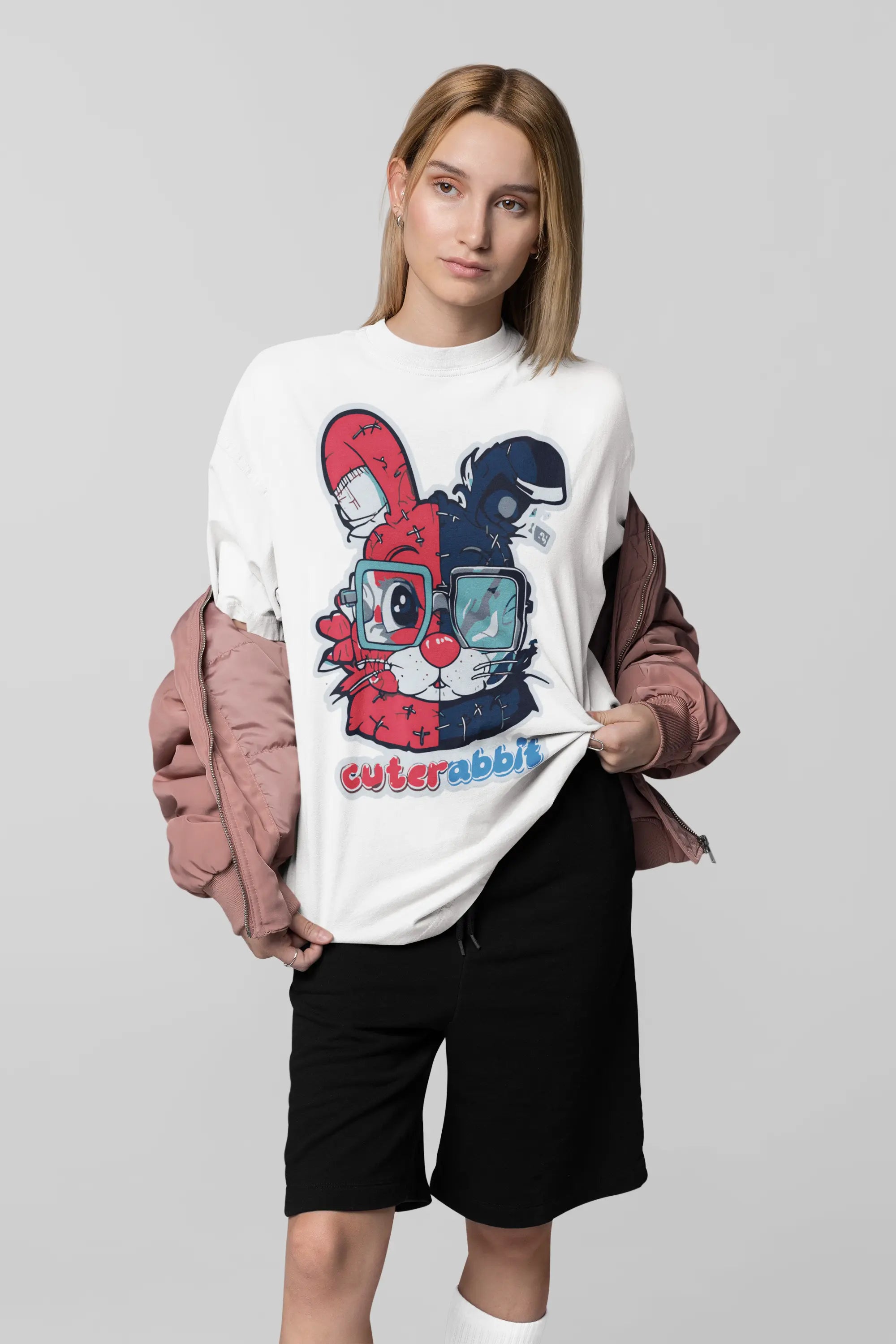 Cute Rabbit Oversize Women's Tshirt My Store