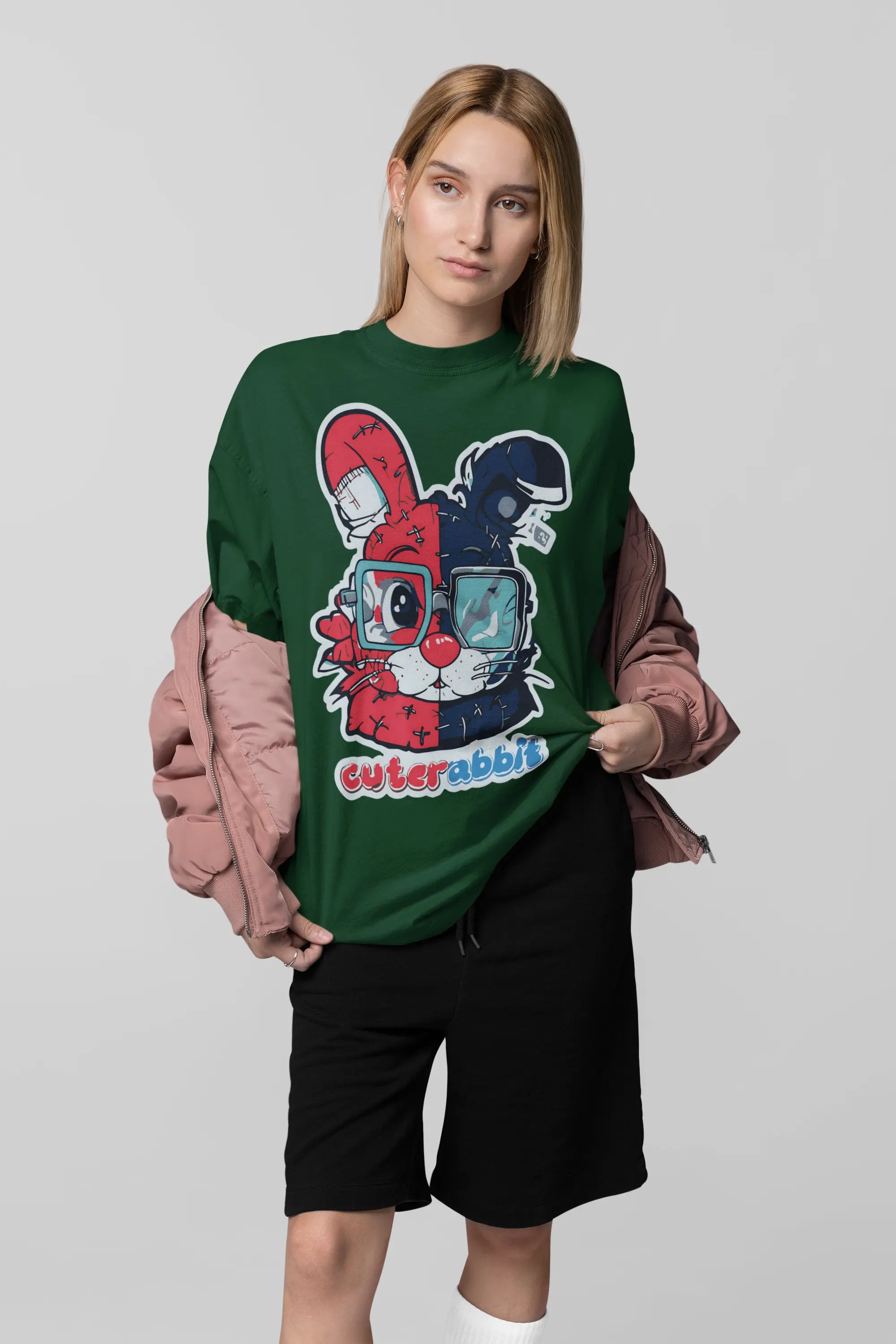 Cute Rabbit Oversize Women's Tshirt My Store