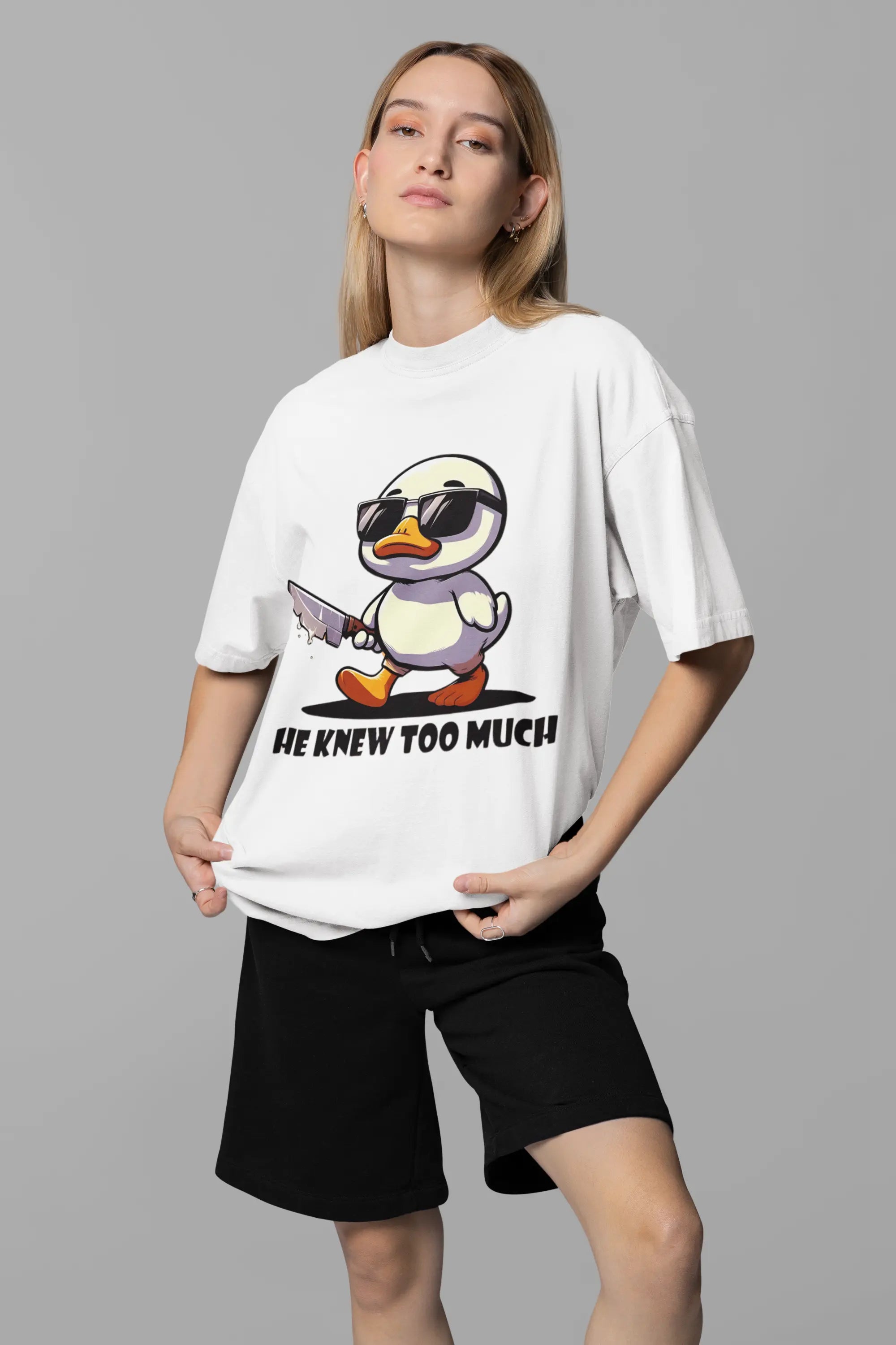 Duck of Secret Oversized Women Tshirt My Store