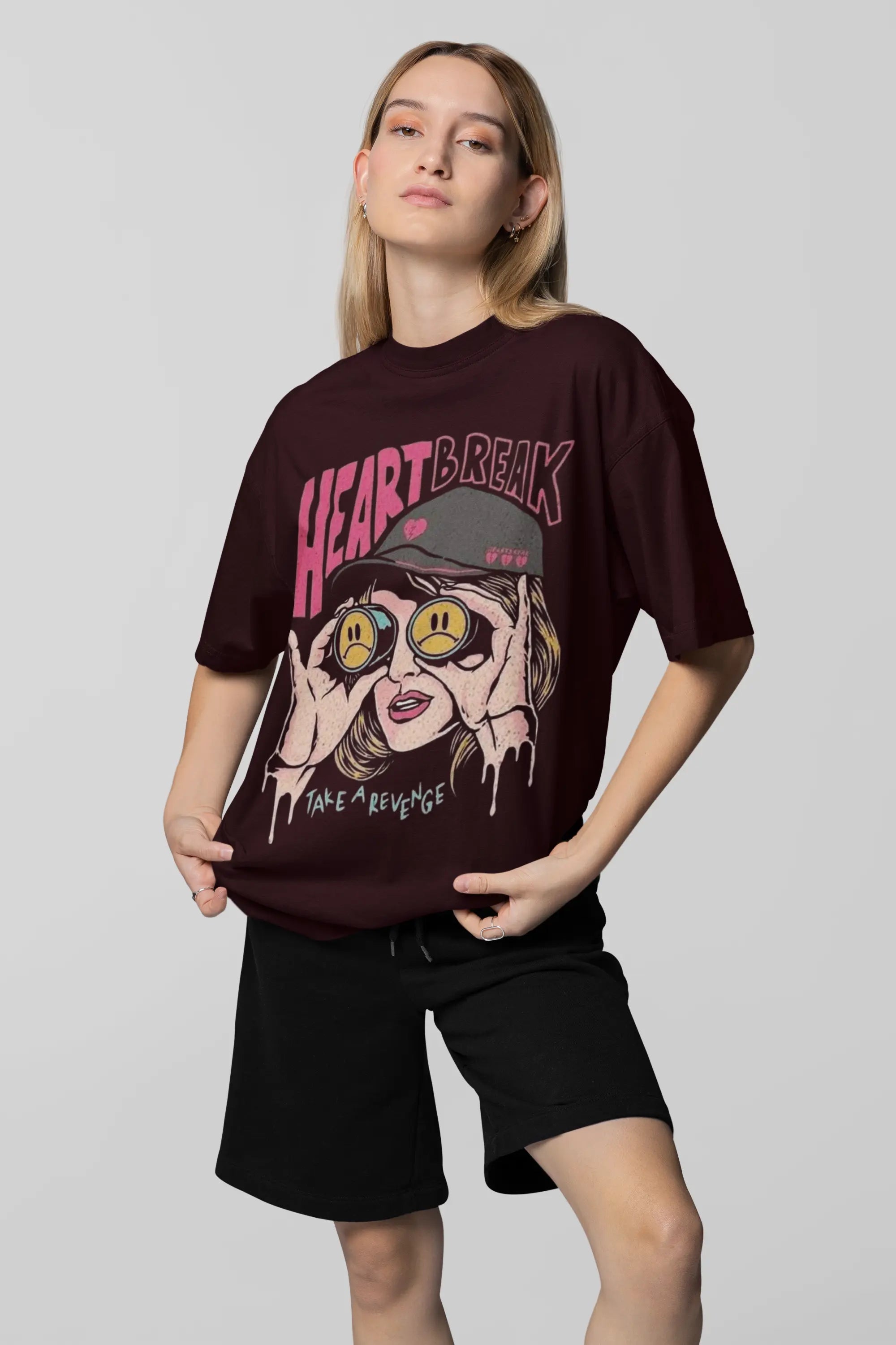 Heart Break Oversized Women's Tshirt My Store