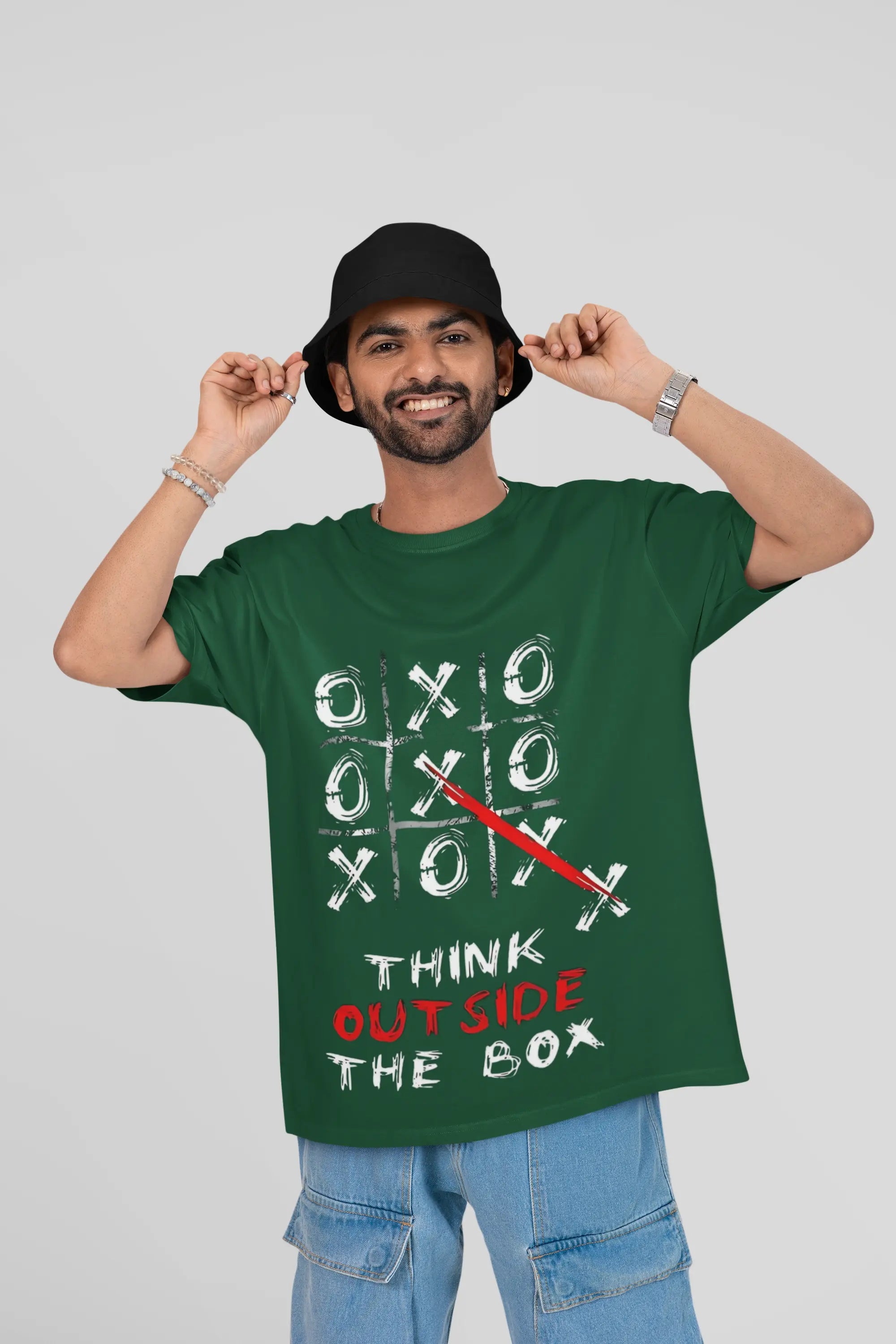 Think out side the Box - Oversized Men's Tshirt My Store