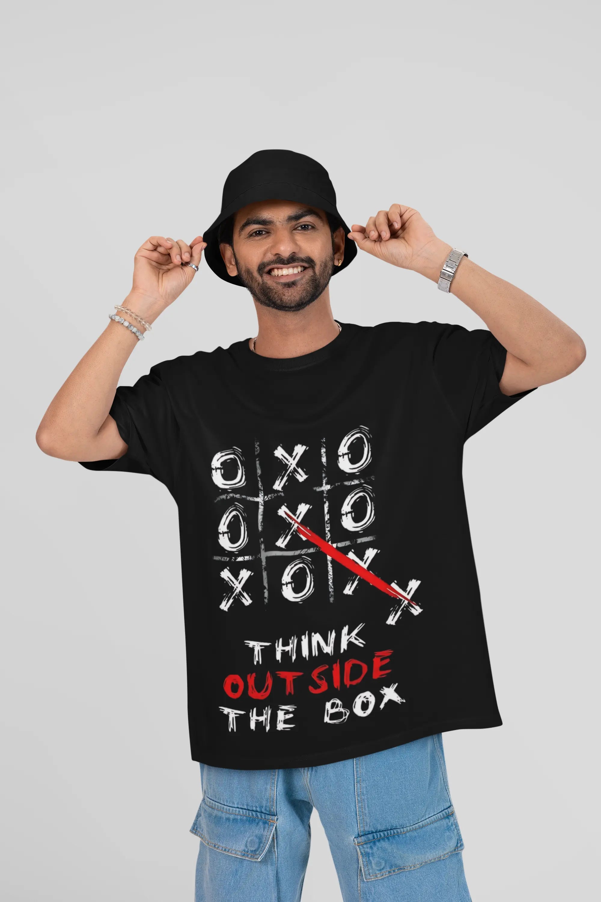 Think out side the Box - Oversized Men's Tshirt My Store